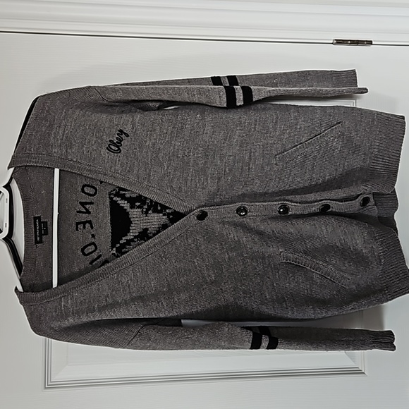 Obey grey cardigan - Picture 5 of 6